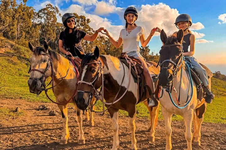 Oahu Sunset Mountain Vista Horseback Trail Ride in the Wai'anae Mountains photo 2