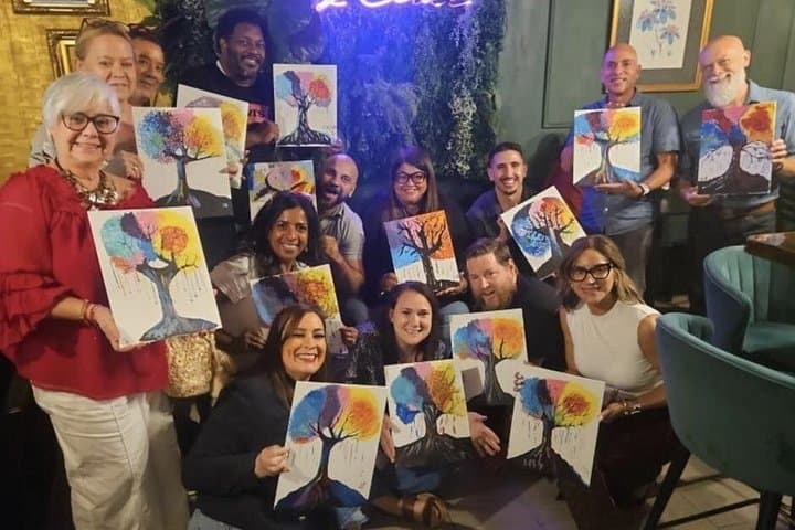 Paint N’ Sip in Oakland Park — Rebel Wine Bar Canvas Class with Wine