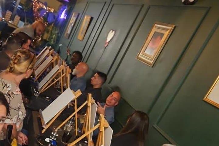Paint N’ Sip in Oakland Park — Rebel Wine Bar Canvas Class with Wine photo 2