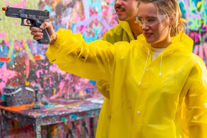 Private Art Boom: Paint-Splatter Spin Art Experience in New York City