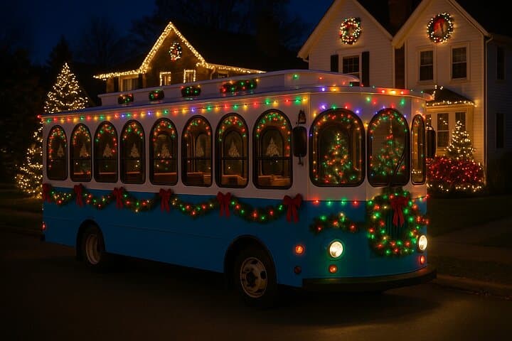 Dyker Lights Christmas Trolley: Brooklyn Holiday Lights Tour from Midtown Manhattan photo 1