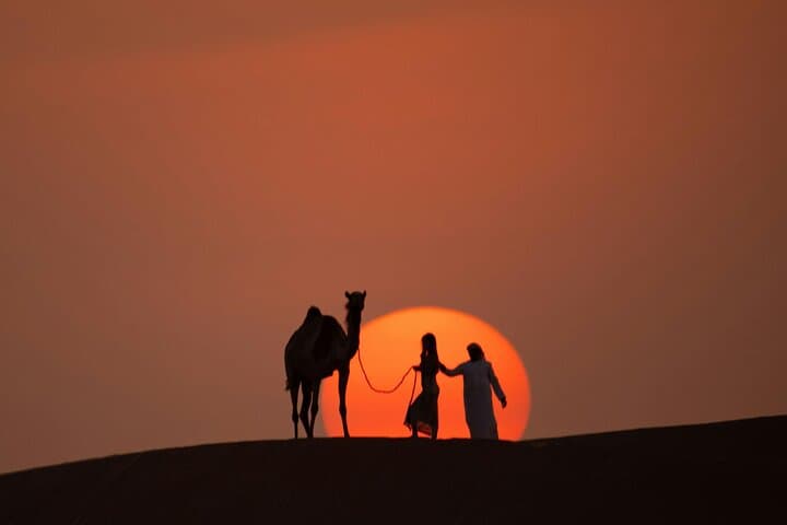 Dubai Sunrise Desert Safari: Dune Bashing, Camel Ride & Arabic Breakfast