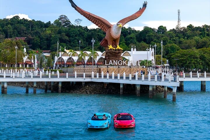 Jet Car Ride in Langkawi: Supercar Sea Ride Past Eagle Square