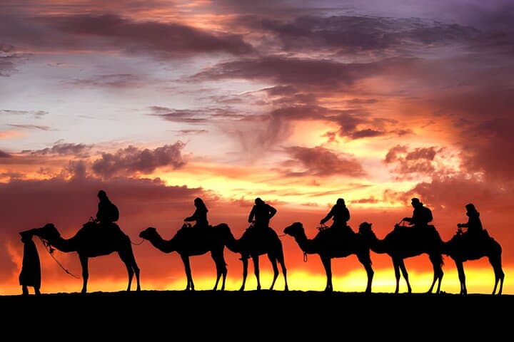 Agafay Desert Quad & Camel Evening — Marrakech Adventure with Dinner and Fire Show