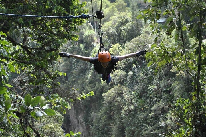 Slackline and Zipline Adventure at Holy Water Baths, Baños