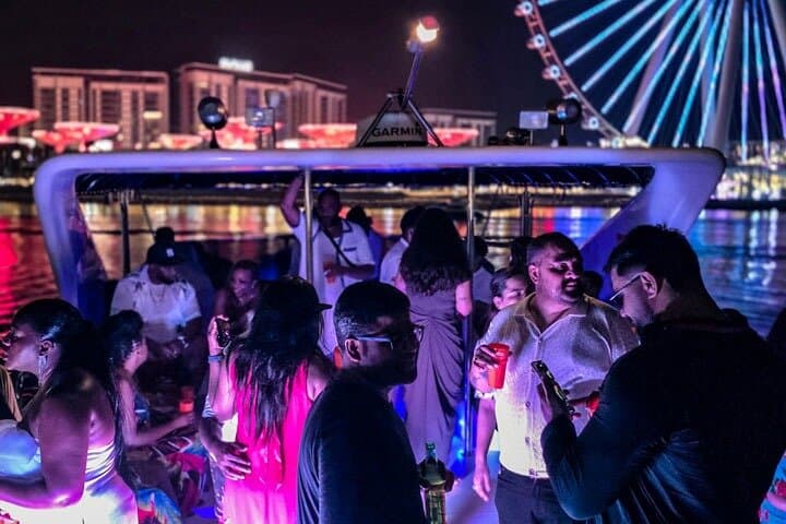 Dubai Marina Yacht Party: Night Cruise with BBQ, Open Bar & Live DJ photo 3