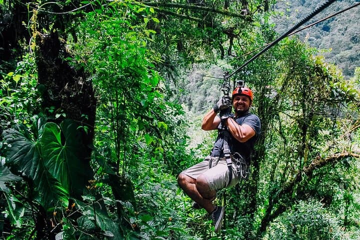 Slackline and Zipline Adventure at Holy Water Baths, Baños photo 3