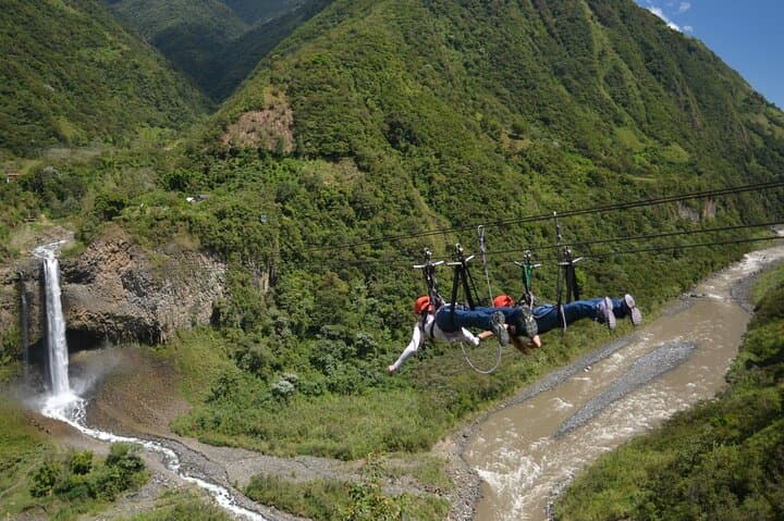 Slackline and Zipline Adventure at Holy Water Baths, Baños photo 6