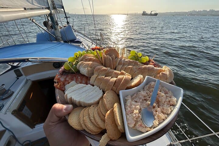 Sunset Sailing on Lisbon's Tagus: Bridge Views, Belém Tower & Local Wines