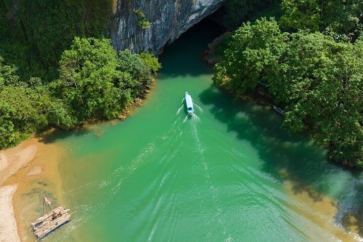 Phong Nha Cave & Command Cave Boat Tour — Son River Cruise and Wartime HQ Exploration