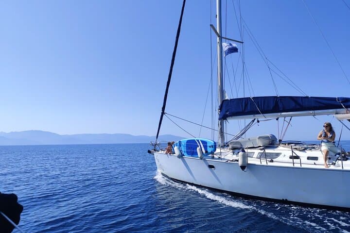 Sail North Thassos: 7-Hour Private Aegean Cruise to Marble and Golden Beaches
