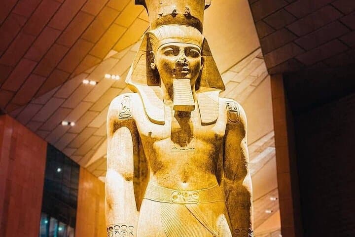 Fly from Hurghada to Cairo: Pyramids & Grand Egyptian Museum Day Tour