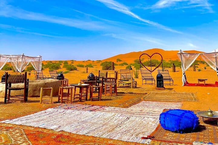 Luxury Desert Camp & Private Camel Ride at Erg Chebbi (Merzouga)