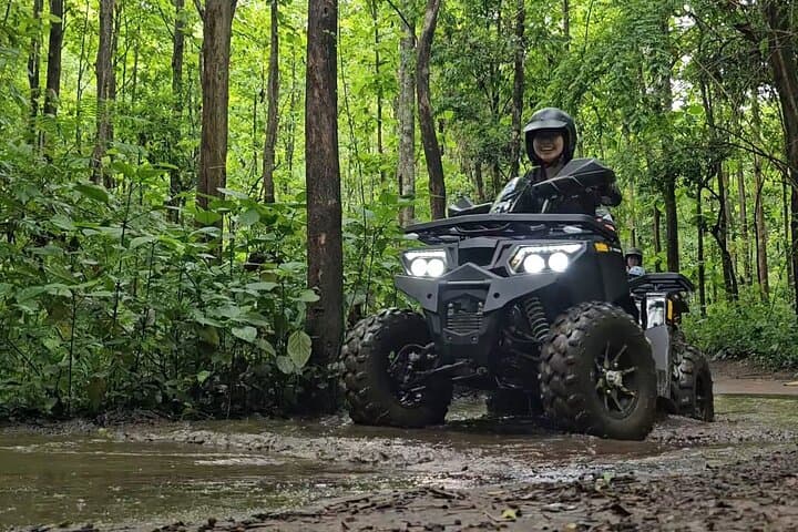 Chiang Mai Sticky Waterfall ATV Tour: Mae Taeng Ride, Scenic Café & Bua Thong Climb