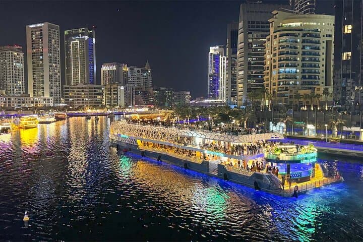 Lotus Mega Yacht Evening Cruise: Dubai Marina Buffet, Drinks & Skyline Views photo 4