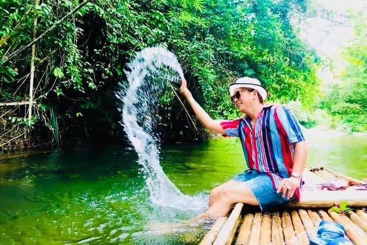 Private Phuket Minivan Adventure: Bamboo Rafting, Sea Turtles & Waterfall Swim