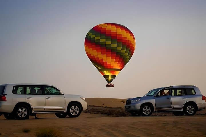 Dubai Sunrise Hot Air Balloon Ride with Hotel Pickup & Video photo 2