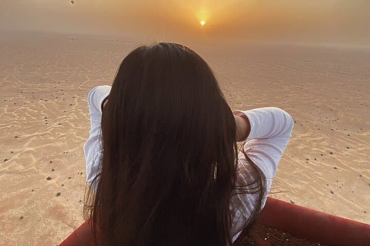 Dubai Sunrise Hot Air Balloon Ride with Hotel Pickup & Video photo 3