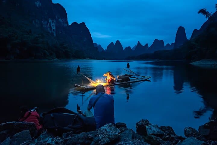 Li River Sunrise: Private Cormorant Fisherman Photography Session in Yangshuo photo 2