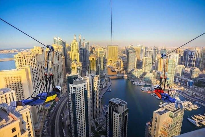 XLine Dubai Marina Zipline — Fly Superman-Style Over Dubai Marina