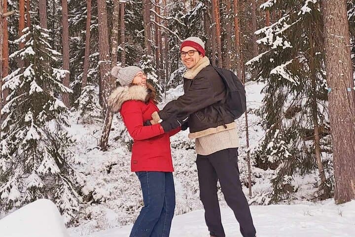 Oslo winter forest hike and campfire with a local guide photo 6