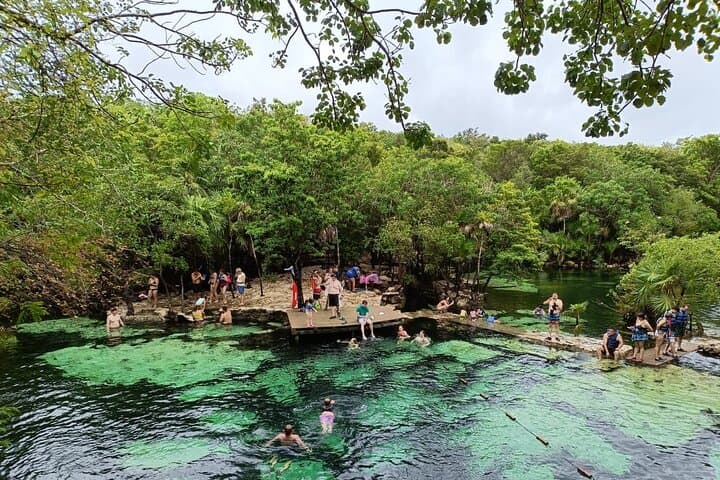 Cenote Azul Private Transfer: Swim, Snorkel & Cliff Jumps in the Riviera Maya photo 2