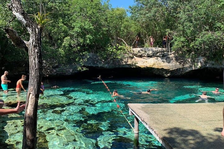 Cenote Azul Private Transfer: Swim, Snorkel & Cliff Jumps in the Riviera Maya photo 4