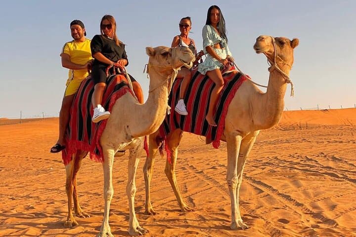 Private Abu Dhabi Desert Safari: Camel Ride, Sandboarding & Sunset BBQ Experience photo 2