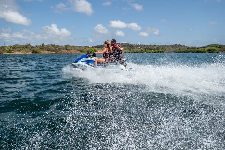 Jet Ski Adventure in Spanish Water — Curaçao's Calm Lagoon Ride