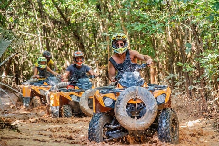 Riviera Maya ATV, Ziplines & Cenote Adventure — Aquazip, Bungee & Swim