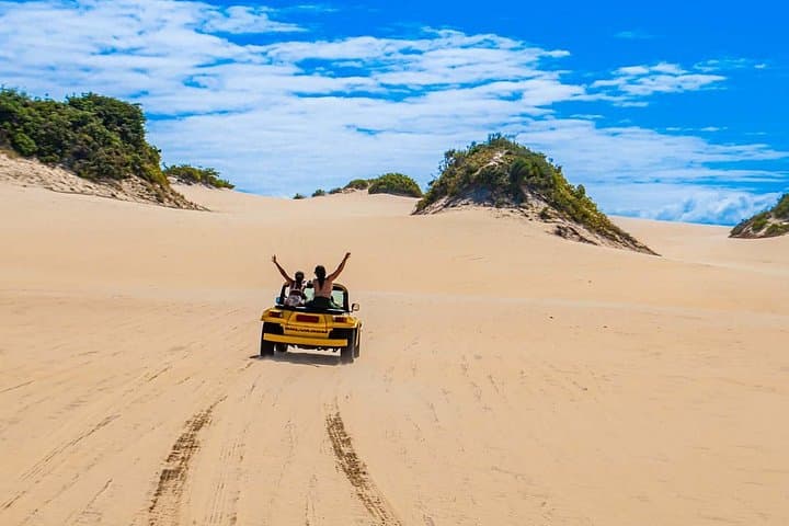 North Coast and Sunset Buggy Ride: Genipabu Dunes, Porto Mirim & Coastal Beaches from Natal