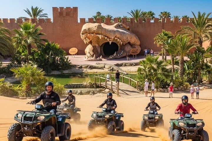 Quad Bike Safari in Agadir & Crocoparc: Argan-Goats and Nile Crocodiles