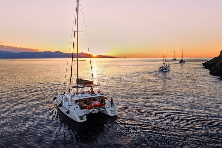Panormo Sunset Catamaran Cruise: Sushi, SUP & Open Bar in Crete