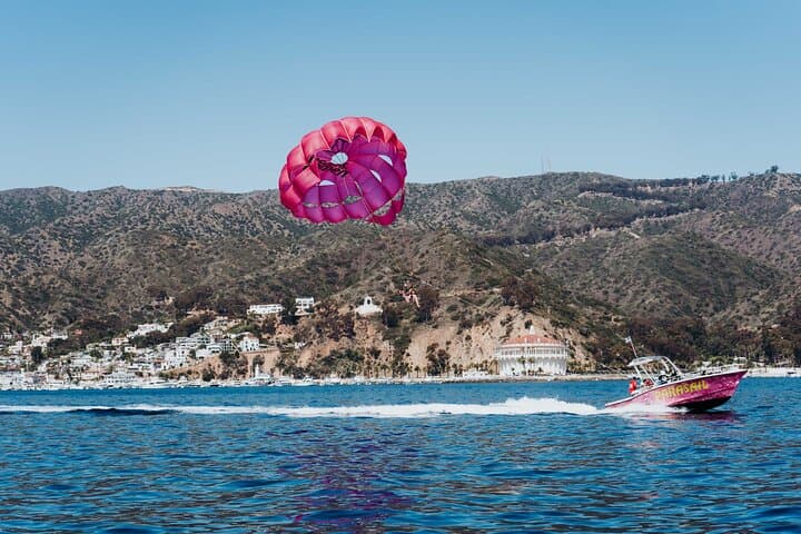 800-Foot Parasailing Over Avalon Bay — Catalina Island Flight