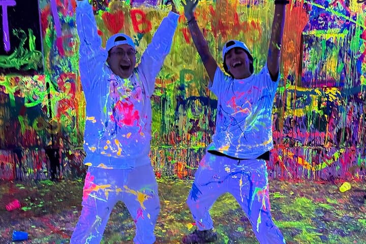 NYC Neon Shooting and Spinning: Private BB-Gun Art Experience photo 4