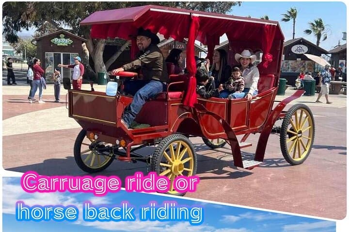 Ensenada Electric Carriage & Beach Horseback Ride: City Tour and Sunset Beach Ride