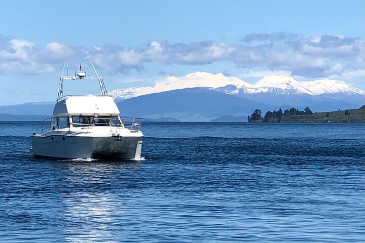 Kakariki Cruise to Mine Bay Maori Rock Carvings — Taupo Daytime Boat Tour photo 3
