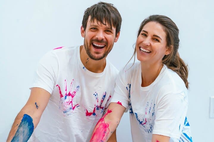 New York Private Date Night Art Class: BB-Gun Paint Splatter & Fluid Art photo 6