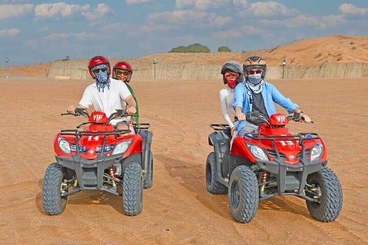 Private Morning Desert Safari Dubai: Sunrise Dune Bashing, Camel Ride & Sandboarding photo 3
