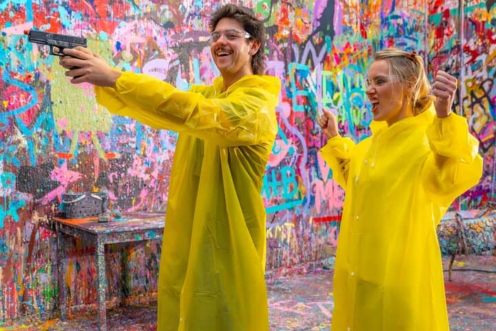 Shooting & Spinning: Paintball Spin Art Experience in Los Angeles photo 5