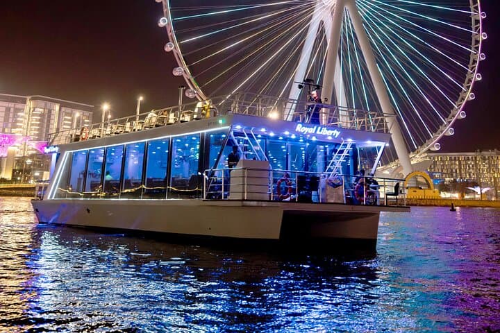 Evening Dhow Cruise in Dubai Marina: Skyline Views and Arabian Buffet
