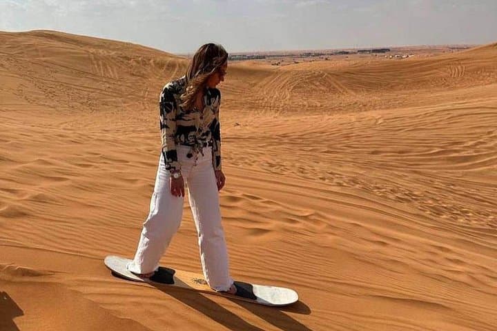 Morning Dubai Desert Safari — Dune Bashing, Sandboarding & Camel Ride photo 2