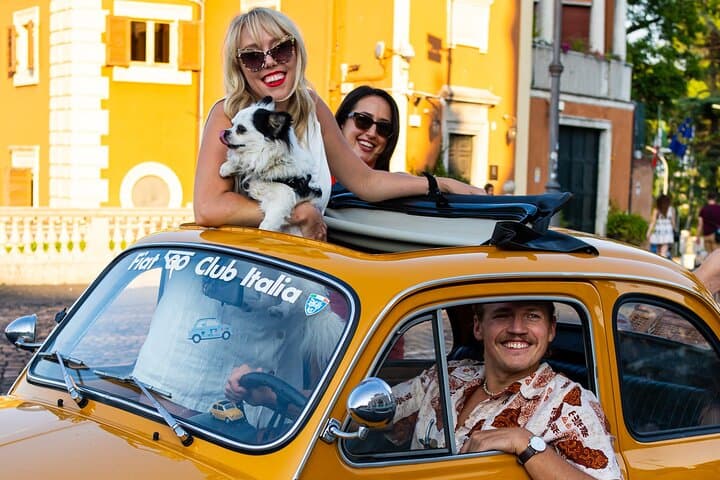 Polaroid-Style Fiat 500 Drive Through Rome: Private 75-Minute Vintage Tour photo 5