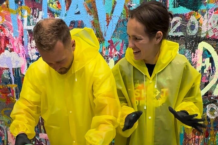 Chicago Date Night: Paint-Bombs, Spinning Canvases & Fluid Art Experience photo 2