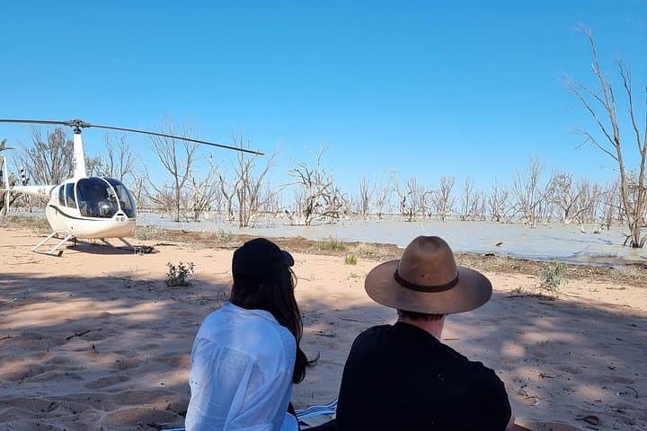 Helicopter Flight Over Menindee Lakes — Scenic Aerial Tour of Kinchega & the Darling River photo 2