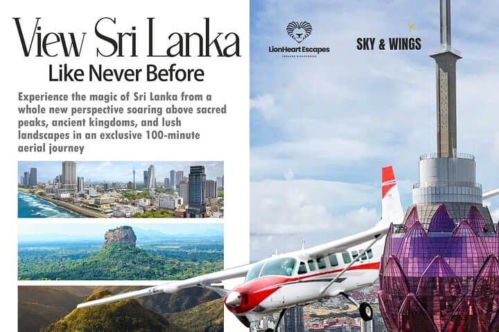 Discover Sri Lanka from the Sky — 100-Minute Scenic Air Tour of Sigiriya & Adam's Peak