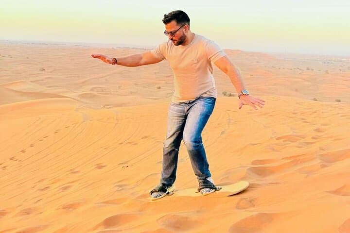 abu-dhabi-evening-desert-safari-dune-bashing-sandboarding-and-bedouin-camp photo 3