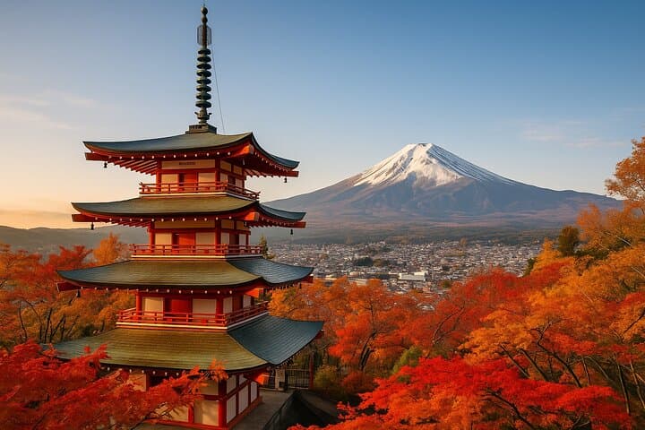 Private Mt Fuji Day Tour from Tokyo — Kawaguchi, Chureito Pagoda & Onsen photo 1