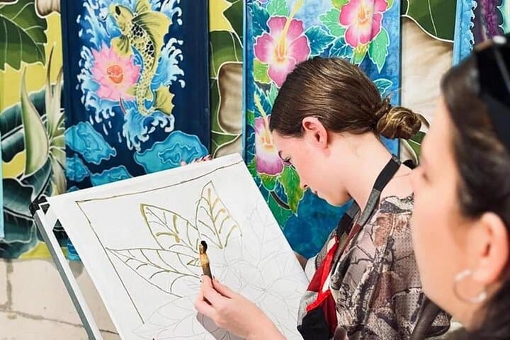Private Bali Batik Class, Temple and Waterfall Tour: Hands-On Cultural Day Trip from Seminyak photo 2