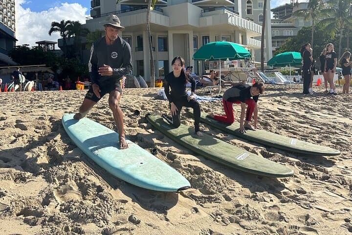Waikiki Surf Lesson with Local Firefighters — 75-Minute Guided Beginner Surfing photo 5